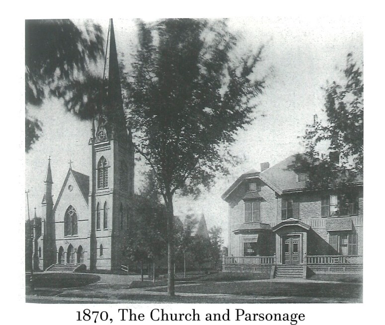 1870 the church and parsonage
